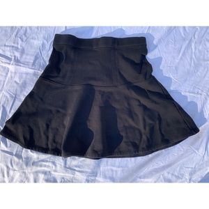 Madewell Black Flare Skirt